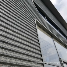 Custom Made Exterior Corrugated Panel Perforated Aluminum Facade